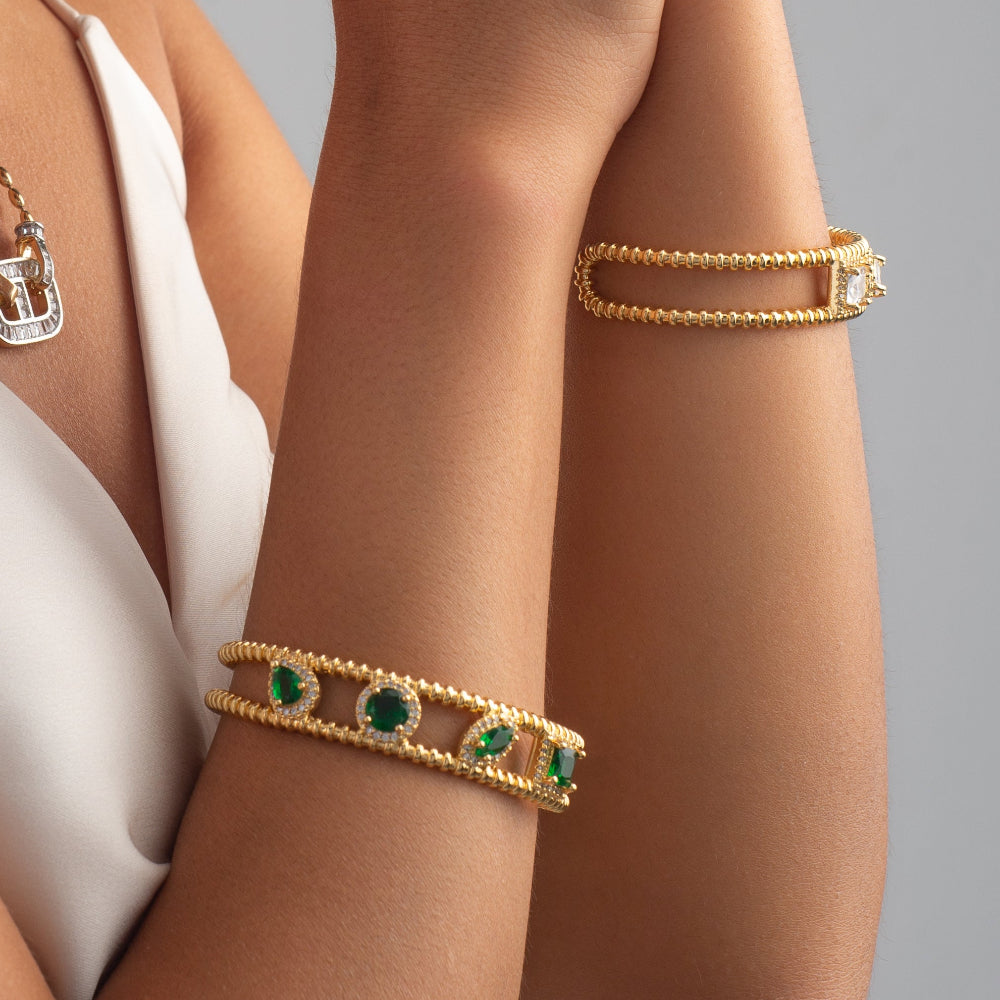 Pavé Stones Bubble Bangle