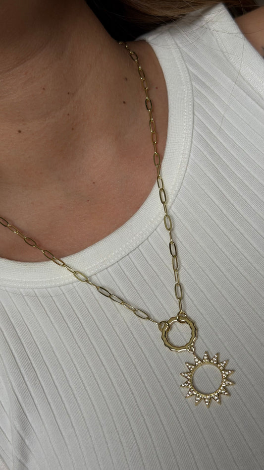 Sun Long Necklace/Choker