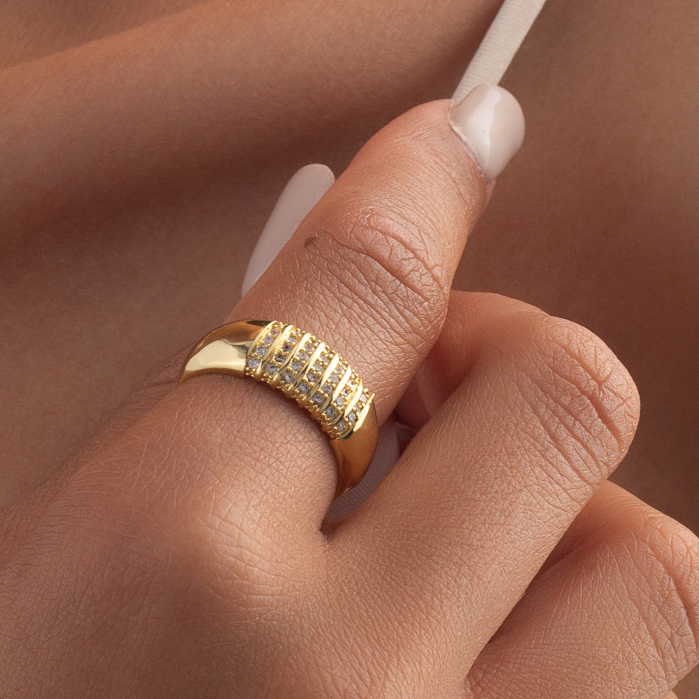 Rectangular Stones Ring