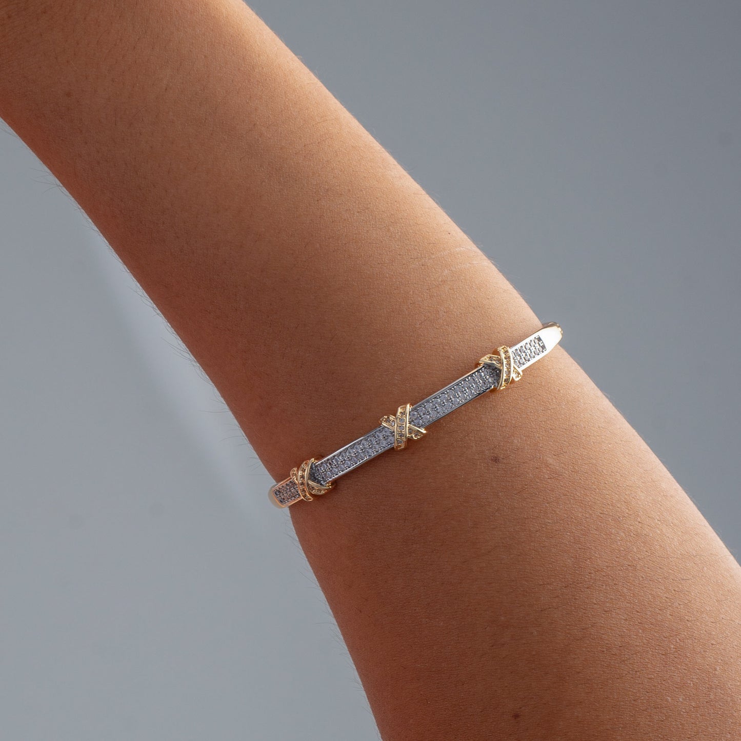 The Mini Zircon Tiffany Bangle