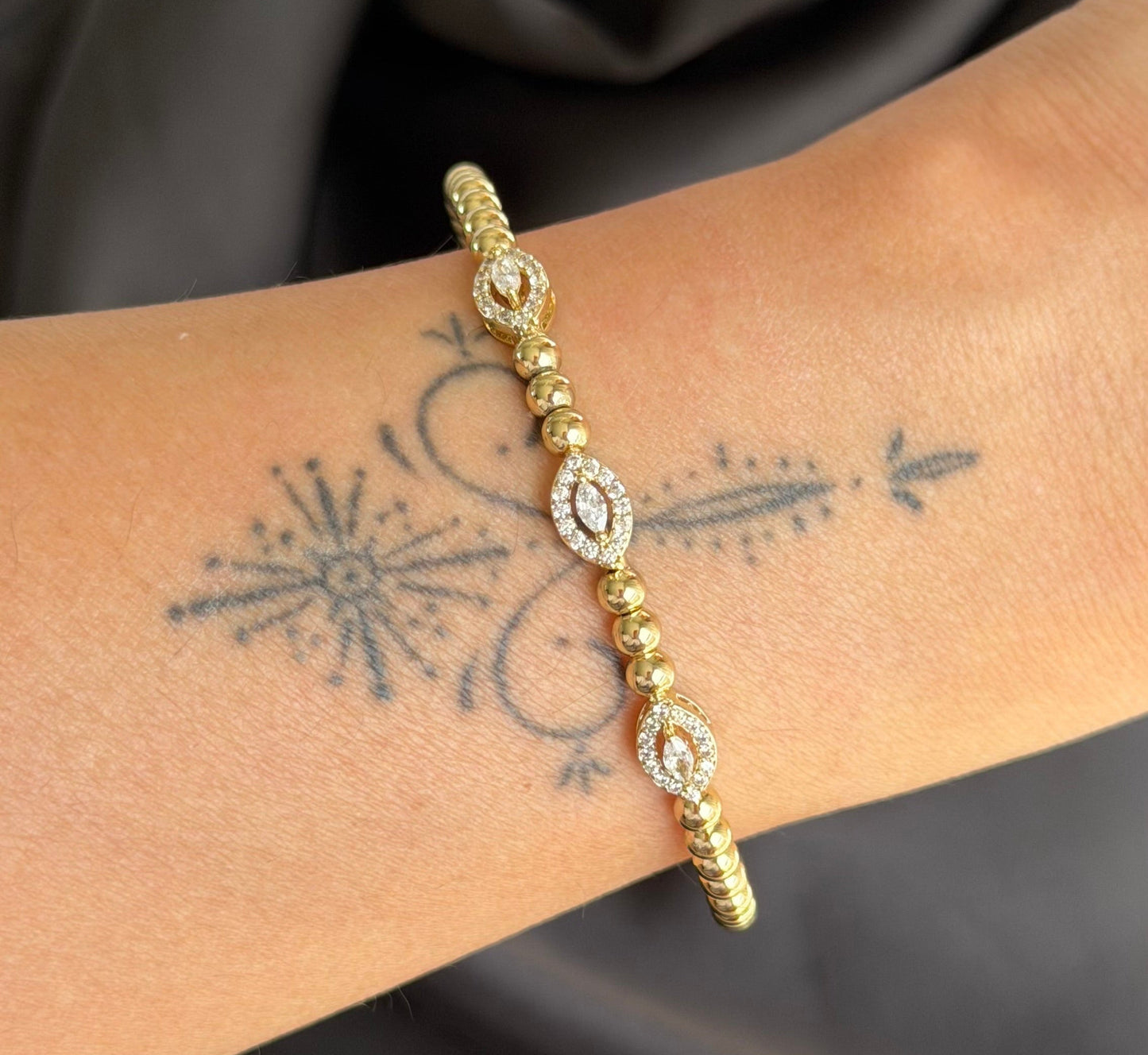 Pavé Eyes Bangle