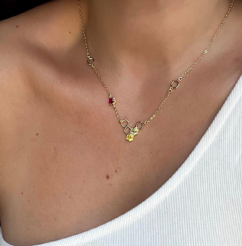 Honey Comb Necklace