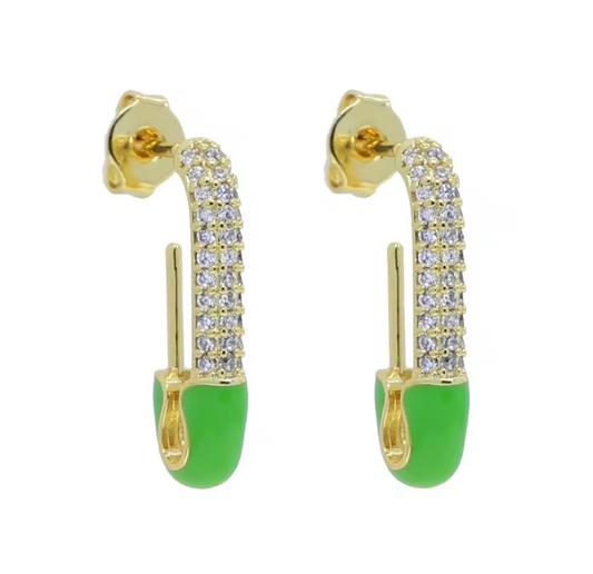 Neon Pin Enamel Earring