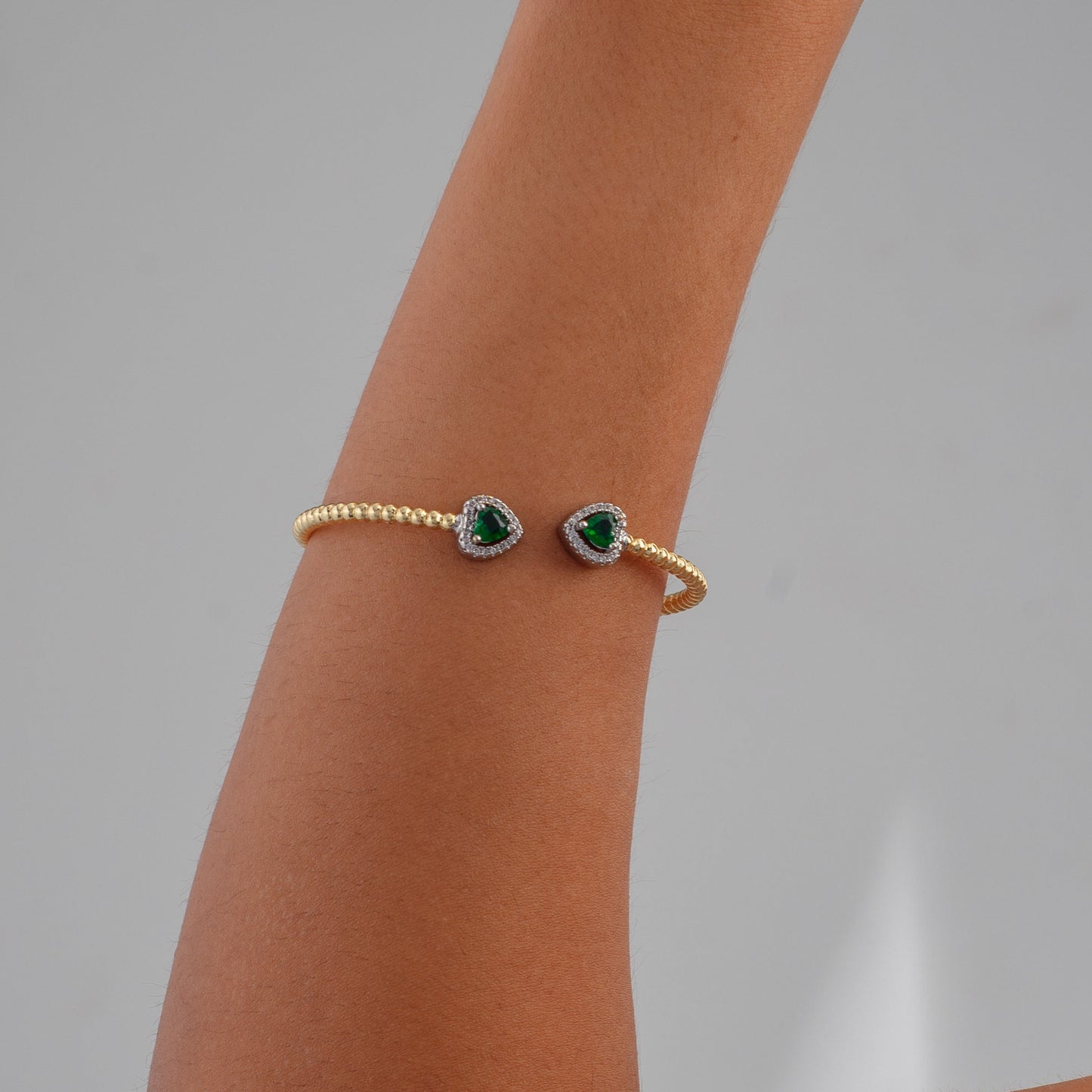 Heart Stones Bangle