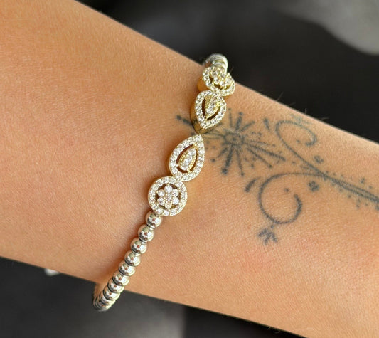 Opened Marquise Bangle