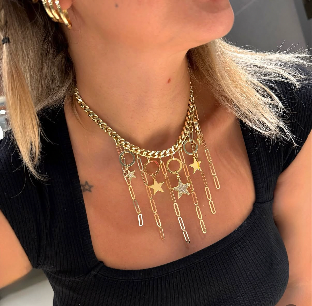 Dangling Stars Collier