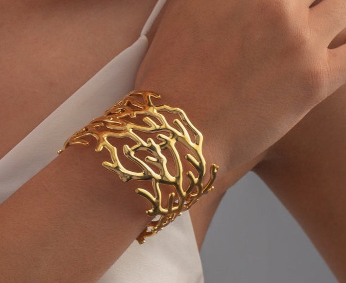 Coral Chunky Bangle
