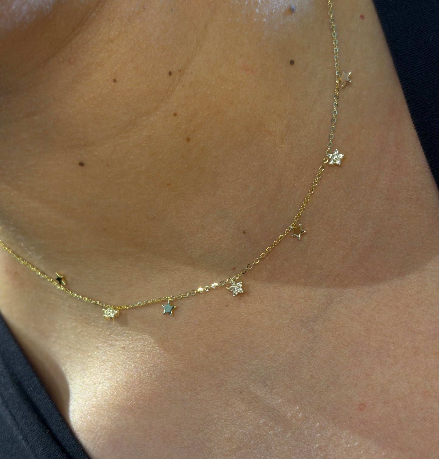 Dainty Big Stars Necklace