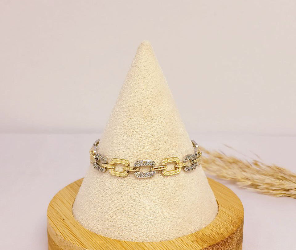 Paperclip Diamond Bracelet