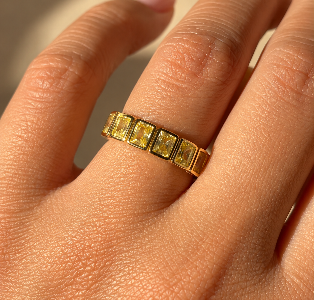 Square Yellow Ring