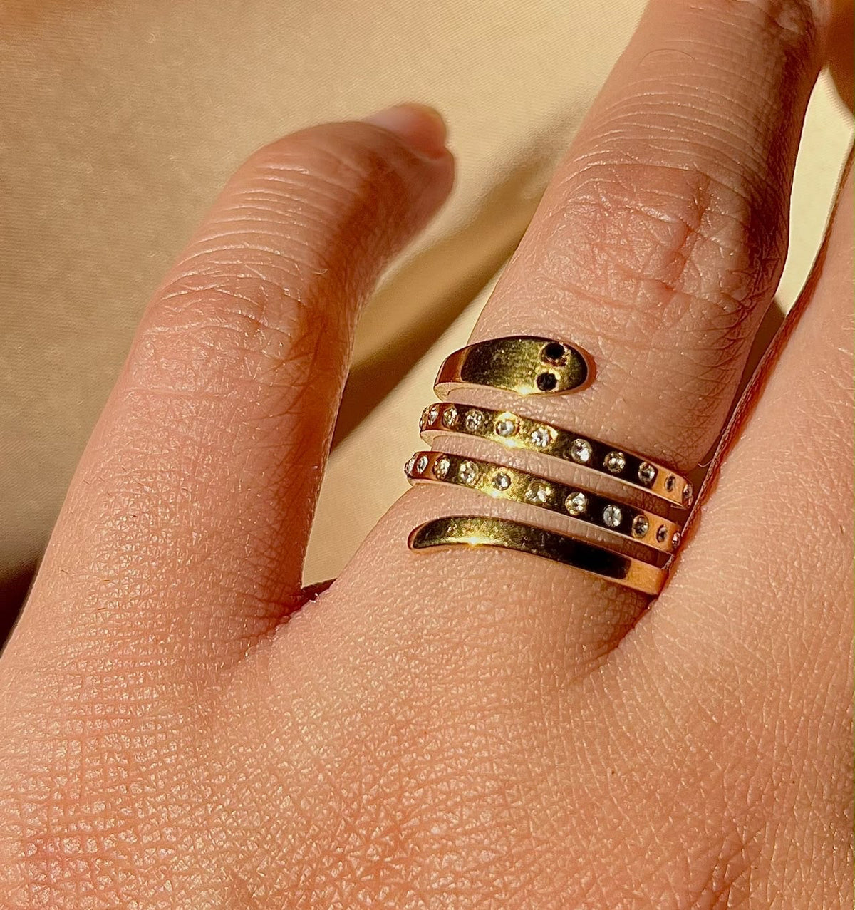 Swirl Serpent Ring