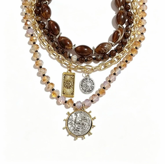 The Boho Stackable Coin Necklace
