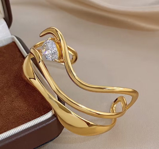 Triple Layer Stone Bangle