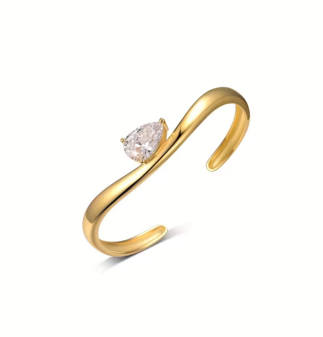 Pear Shape Stone Bangle