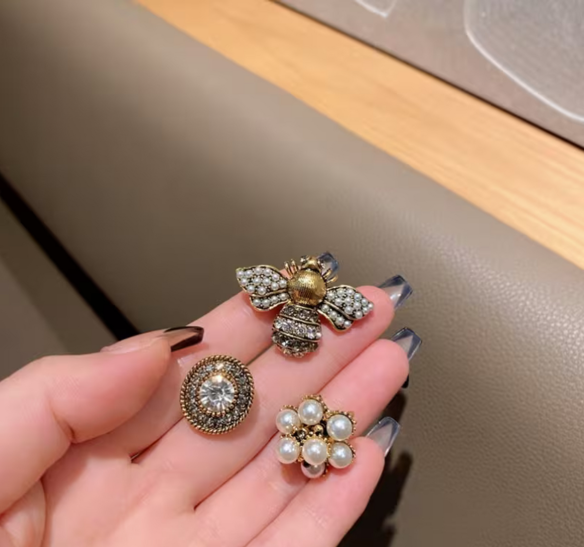 3 Pcs Brooch Set