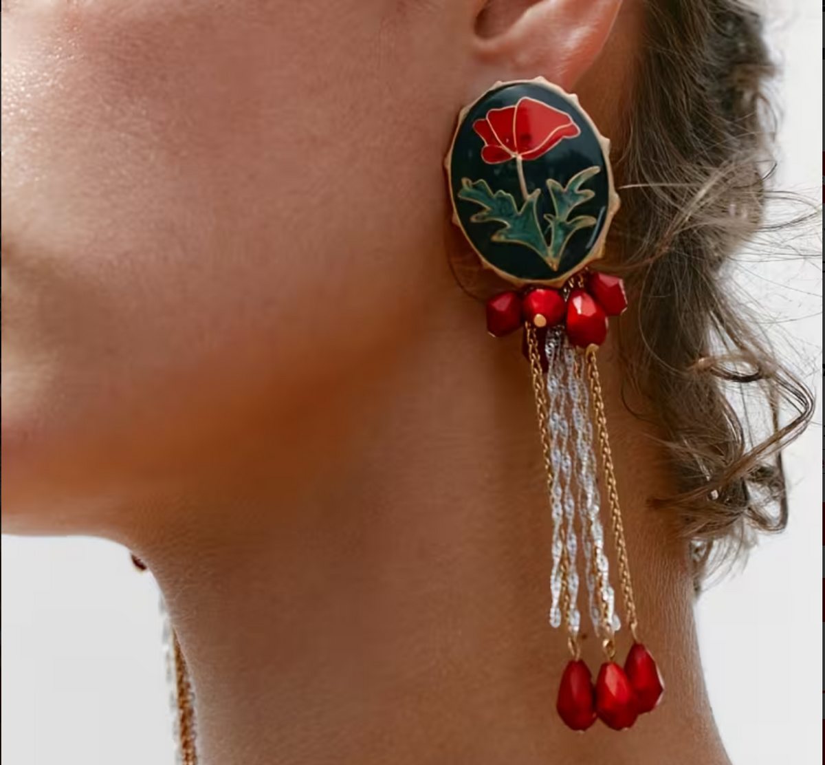 Vintage Resin Earring