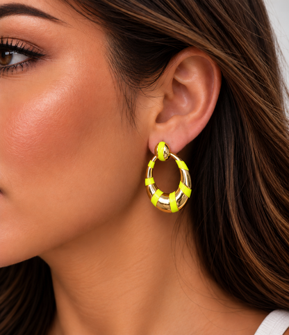 Acrylic Stones Hoops