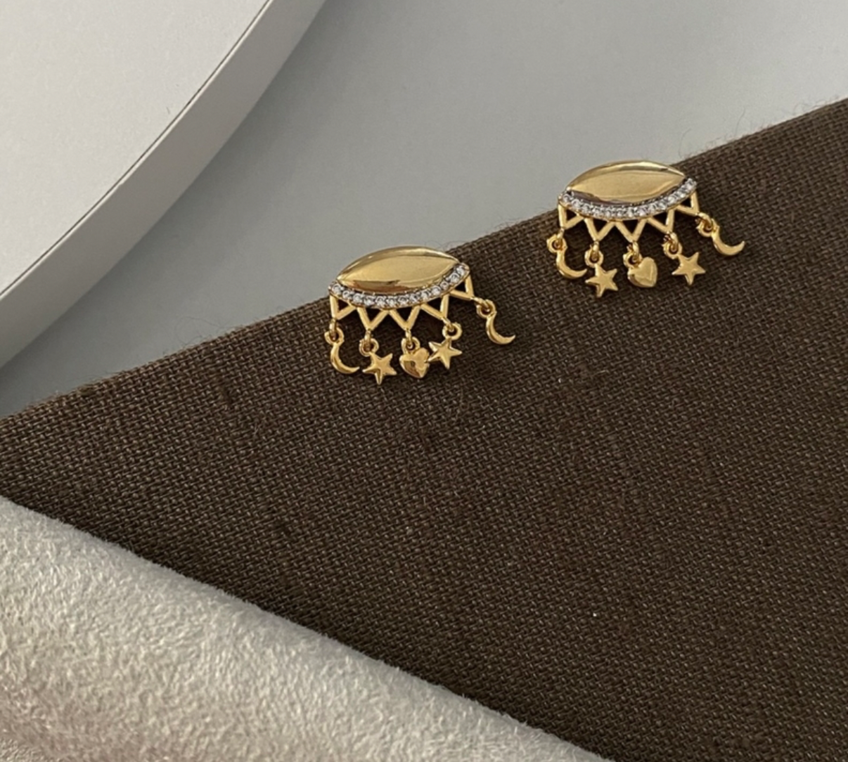 Minimal Evil Eye Earrings