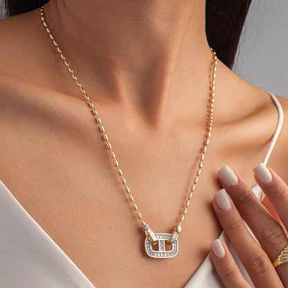 Front Locket Necklace (Triangular)