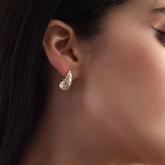 Linear Zircon Mini Bottega Earrings