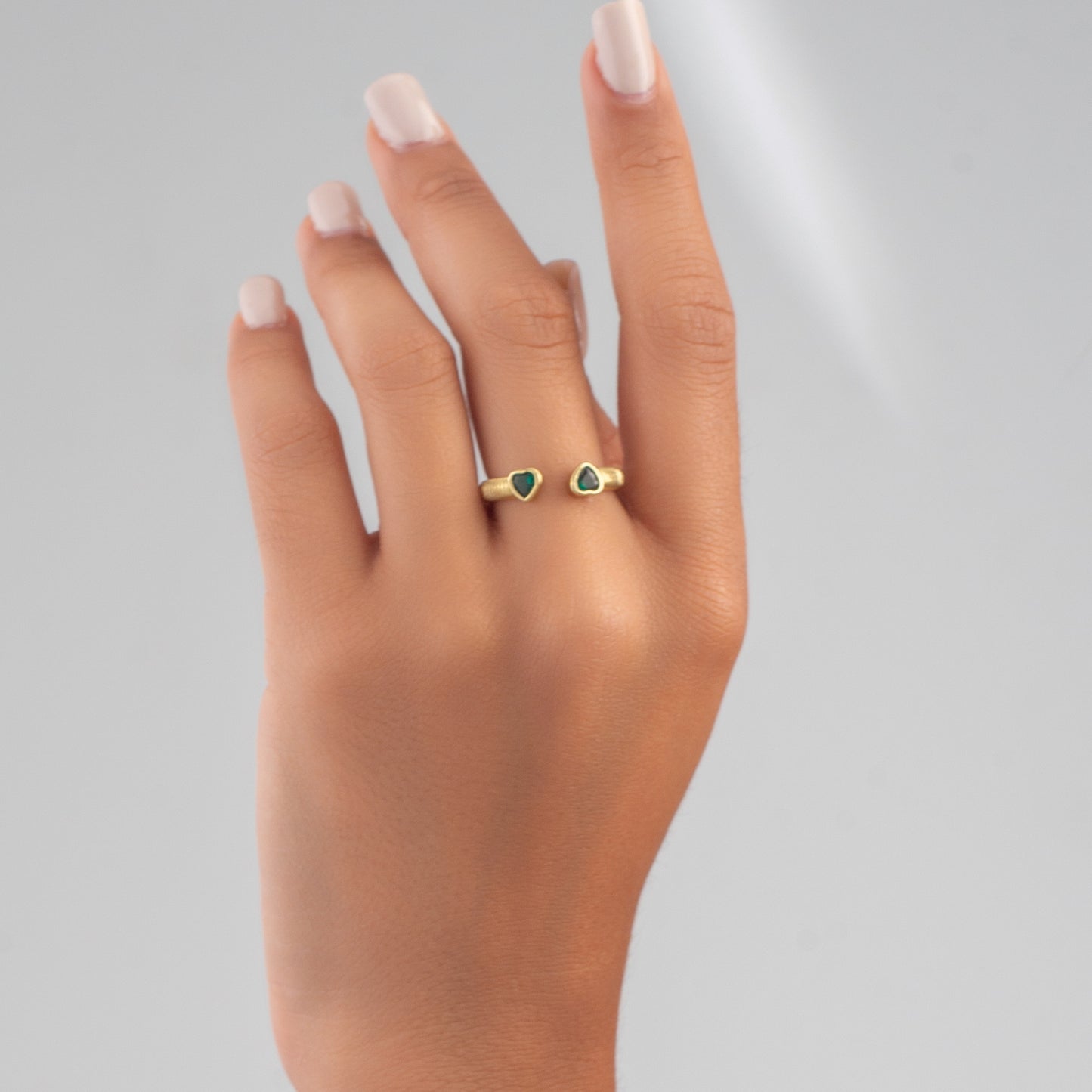 Double-Sided Heart Ring