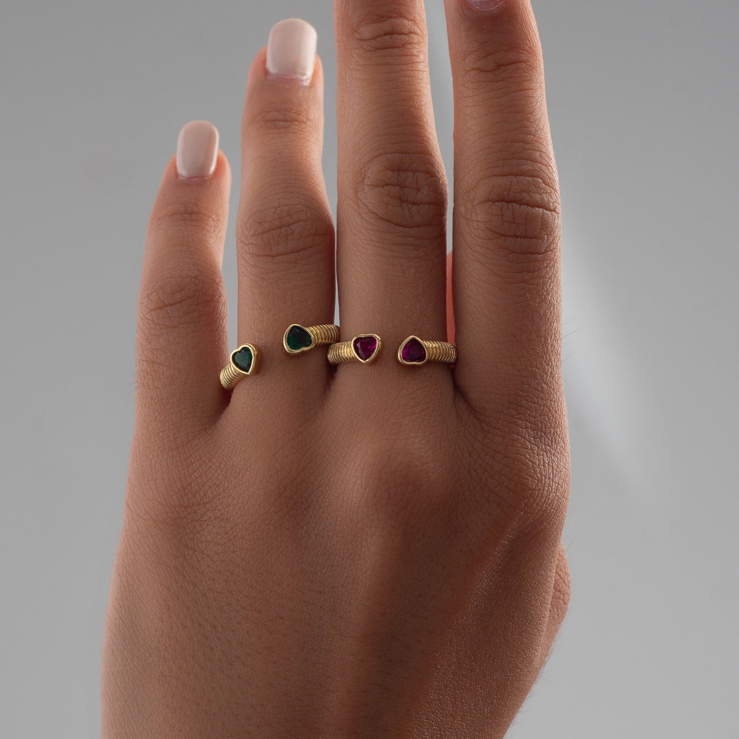 Double-Sided Heart Ring