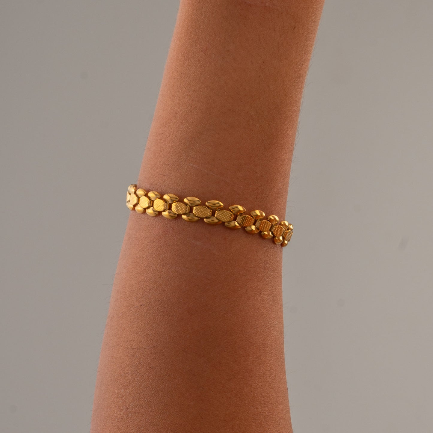 Wide Snake Chain Bracelet
