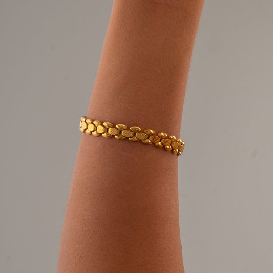 Wide Snake Chain Bracelet
