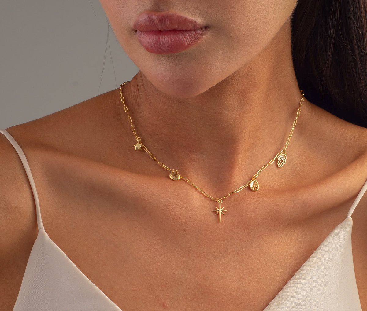 Charms Dangling Necklace