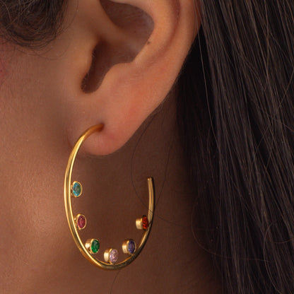 Crystal Hoops