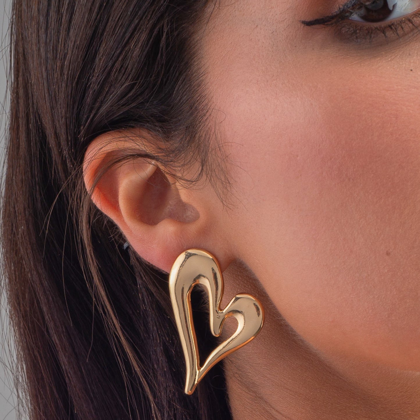 Melted Heart Earring