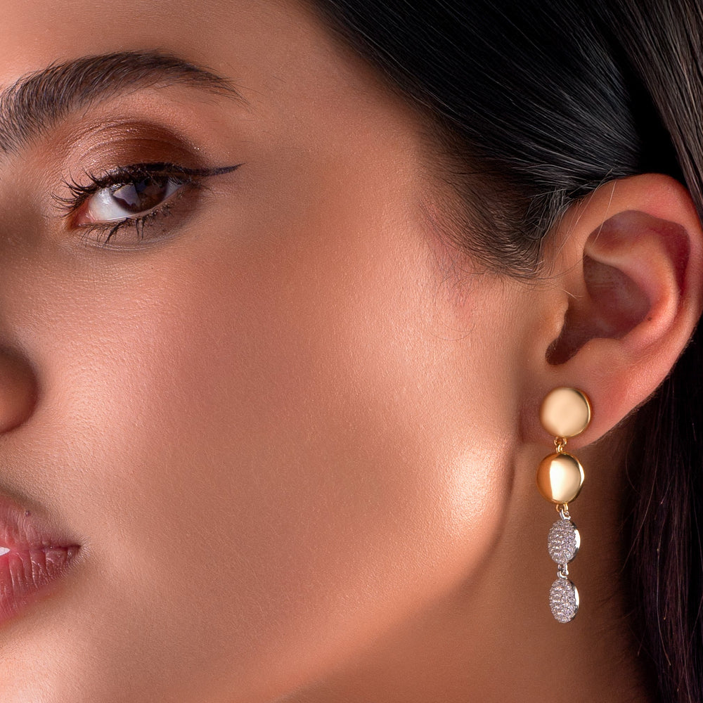 Golden Circles Earrings