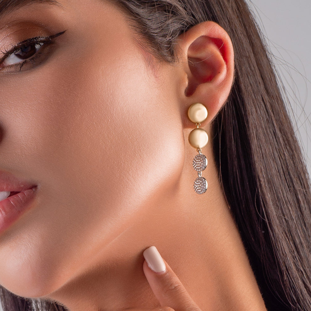Golden Circles Earrings