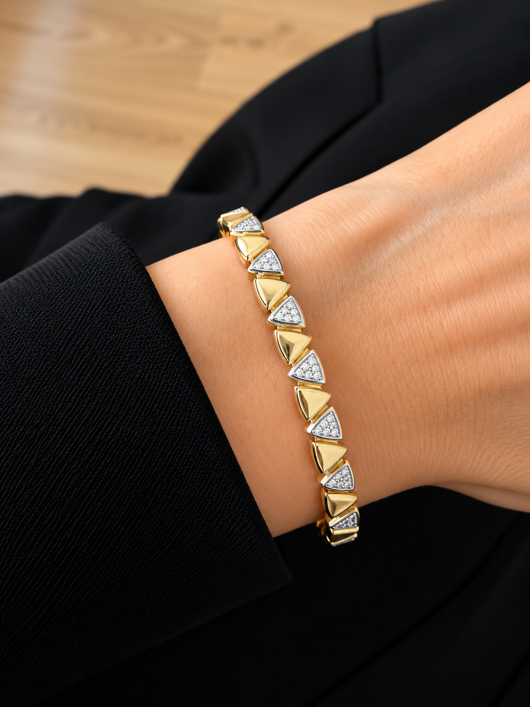 Duo Triangle Bangle