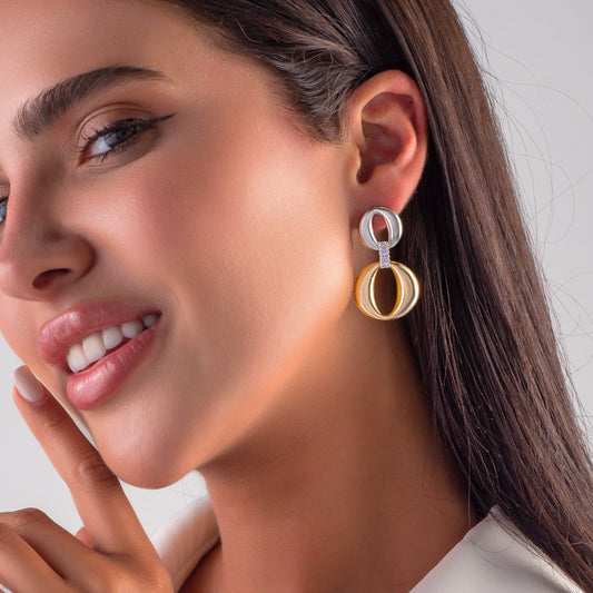 Infinito Earrings (duo-tone)