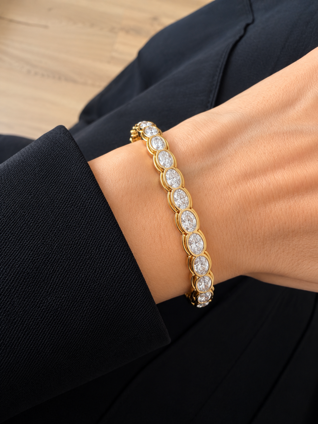 Oval Stones Bangle