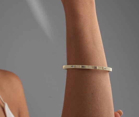 Baguette Linear Bangle