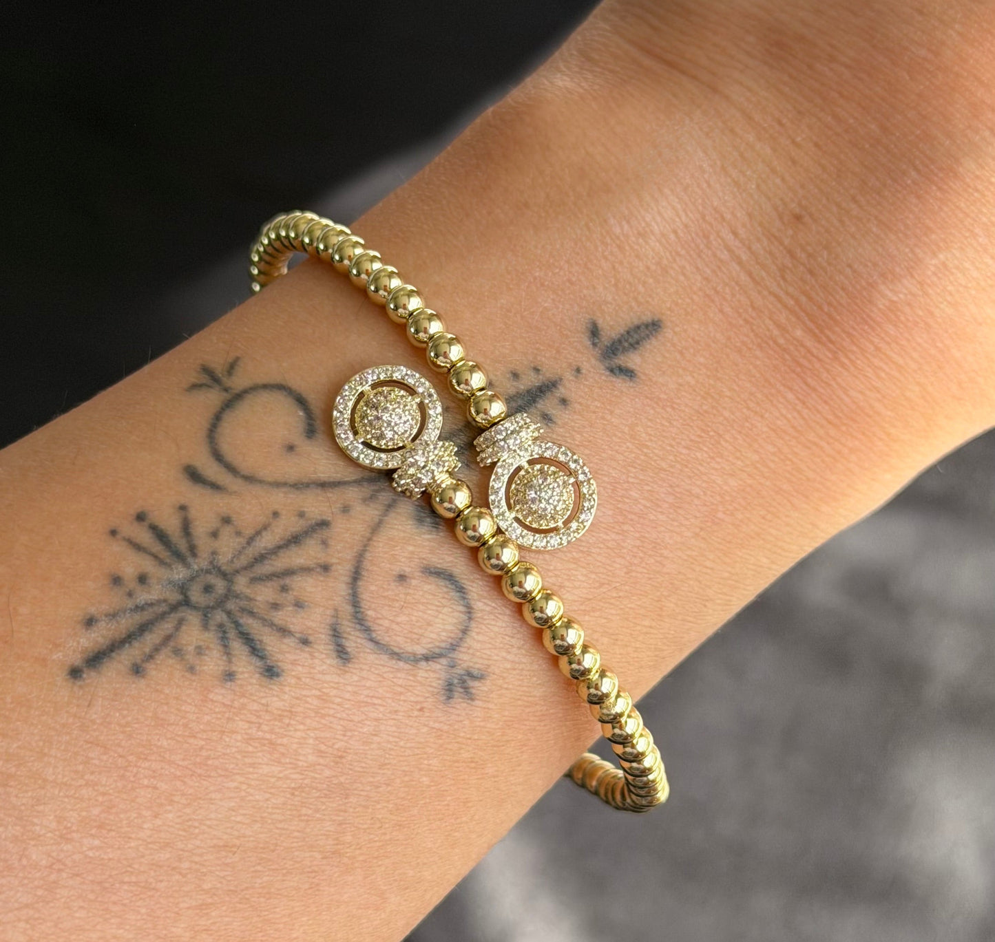 Pavé Halo Bangle