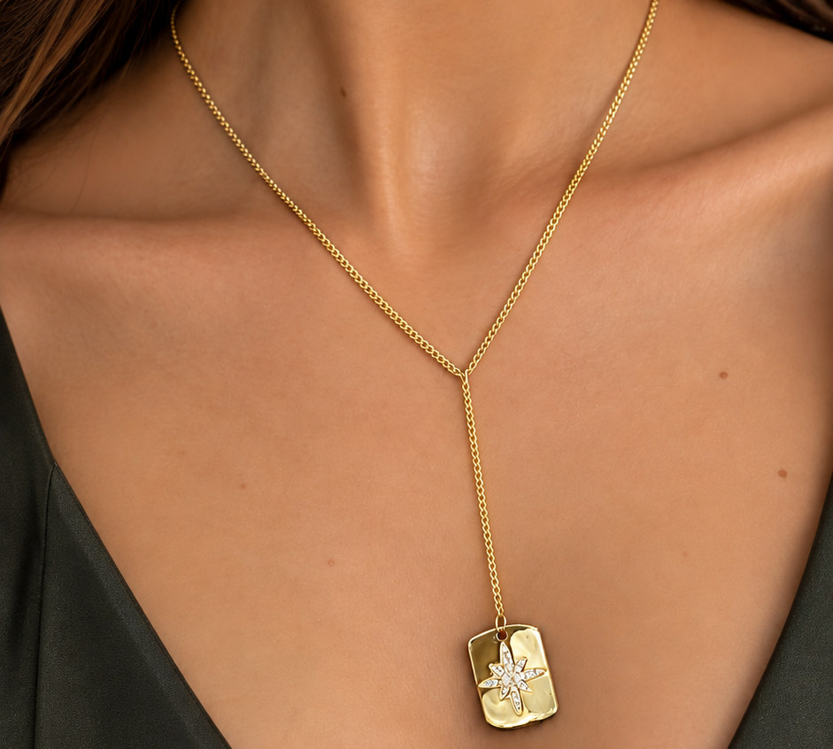 APM Monaco Star Lariat Necklace