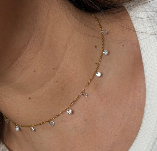 Dangling Crystals Choker