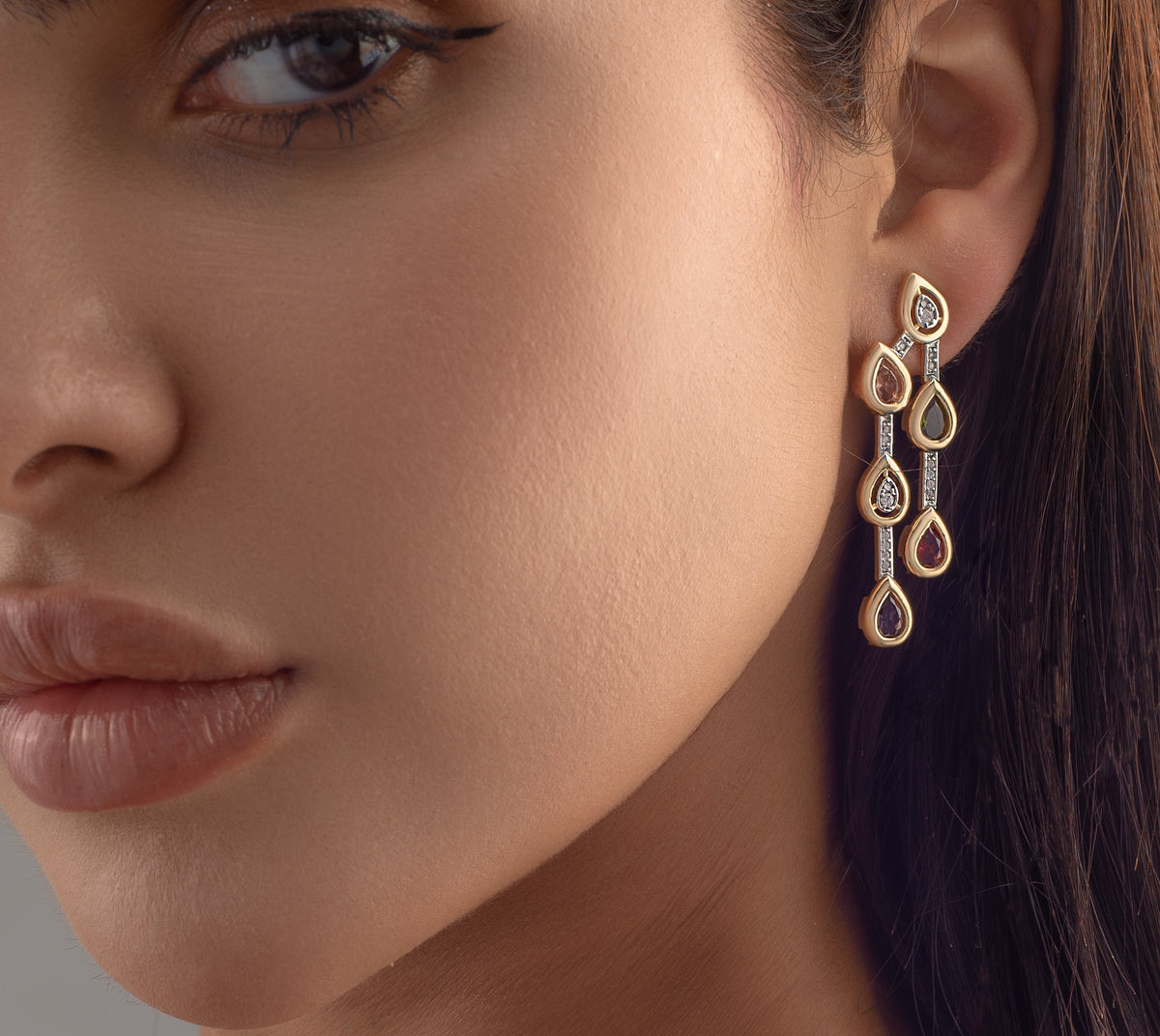 Geometric Colorful Earring