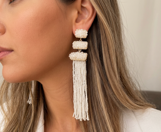 Tassel Beaded Earring