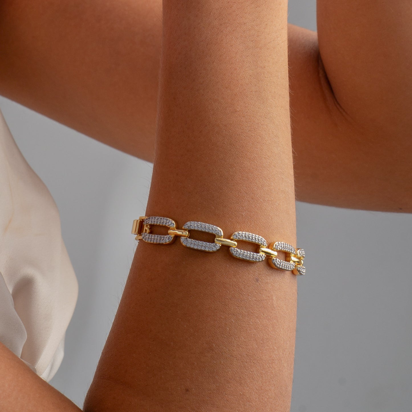 Flat Paperclip Bracelet