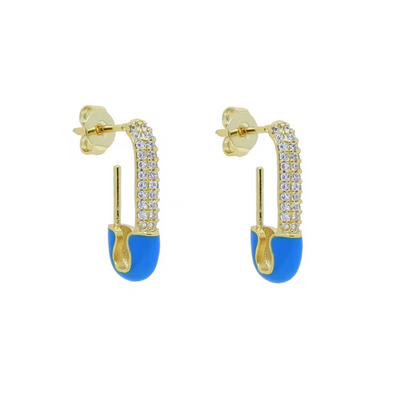 Neon Pin Enamel Earring