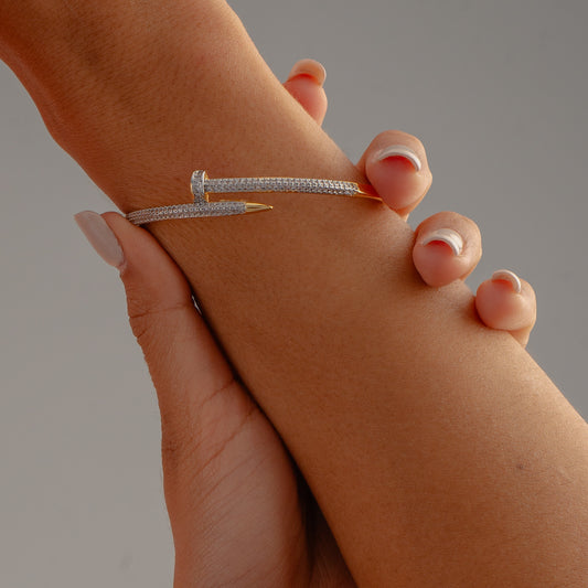 Cartier Zircon Nail Bangle