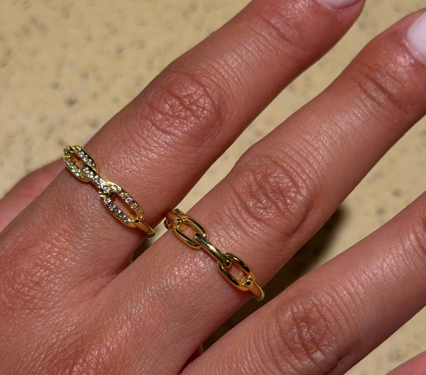 Zircon Paper Clip Band