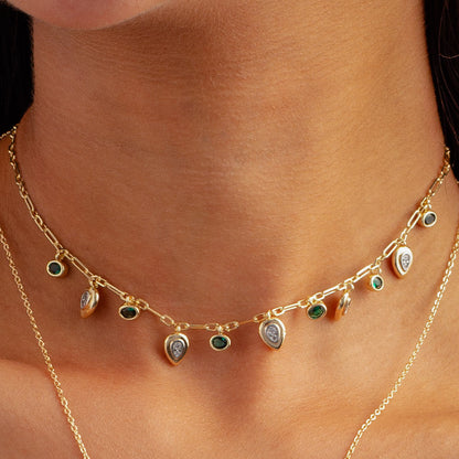 The Emerald Drop Choker