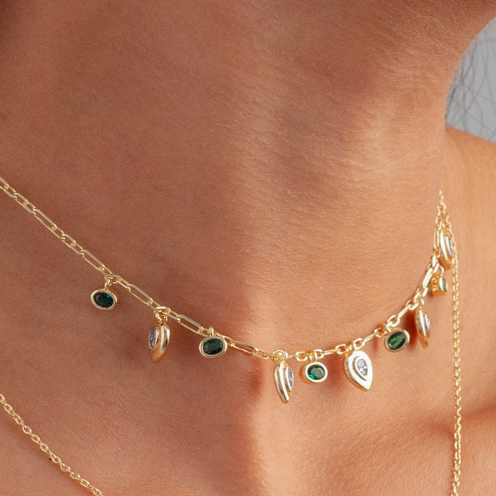 The Emerald Drop Choker