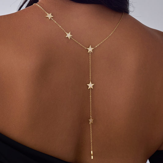 Eternal Stars Lariat Necklace
