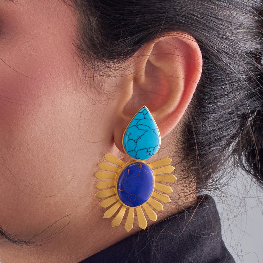 Blue Blossom Earring